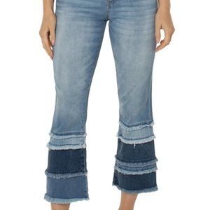 Liverpool Los Angeles Pasadena Hannah Crop Flare Jeans